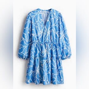 H and M DRAWSTRING-DETAIL DRESS- Xs